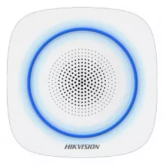 Hikvision DS-PS1-I-WE (BLUE) sirène intérieure sans fil bleue 110 décibels pour alarme Hikvision AX PRO