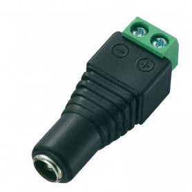 Connecteur d'alimentation DC Femelle avec bornier à vis 5.5mm / 2.1mm