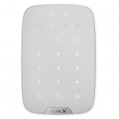 Clavier tactile sans fil blanc avec lecteur de badge intégré Ajax Keypad Plus Jeweller blanc pour alarme sans fil Ajax Hub 2