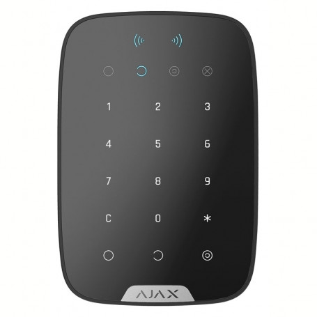 Clavier sans fil Ajax Keypad Plus Jeweller noir