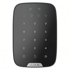 Clavier tactile sans fil noir avec lecteur de badge intégré Ajax Keypad Plus Jeweller pour alarme sans fil Ajax Hub 2
