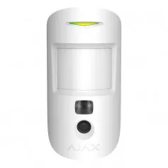 Détecteur de mouvement sans fil avec caméra hors animaux Ajax MotionCam Jeweller blanc pour alarme Ajax Hub 2
