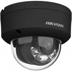 Caméra noire 4MP H265+ Hikvision DS-2CD2147G2H-LISU (Black) ColorVu Hybrid Light micro intégré vision de nuit 30 mètres