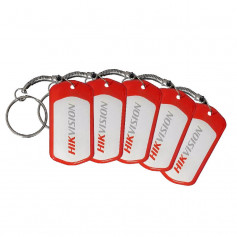 Pack de 5 badges RFID Hikvision DS-K7M102-M-5 pour interphone vidéo et alarme Hikvision