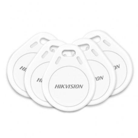 Lot de 5 badges porte-clés Hikvision DS-PT-M1