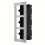 Boîtier de montage encastré en acier inoxydable Hikvision DS-KD-ACF3/S 3 emplacements pour interphon
