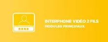 Modules principaux pour interphone vidéo 2 fils 