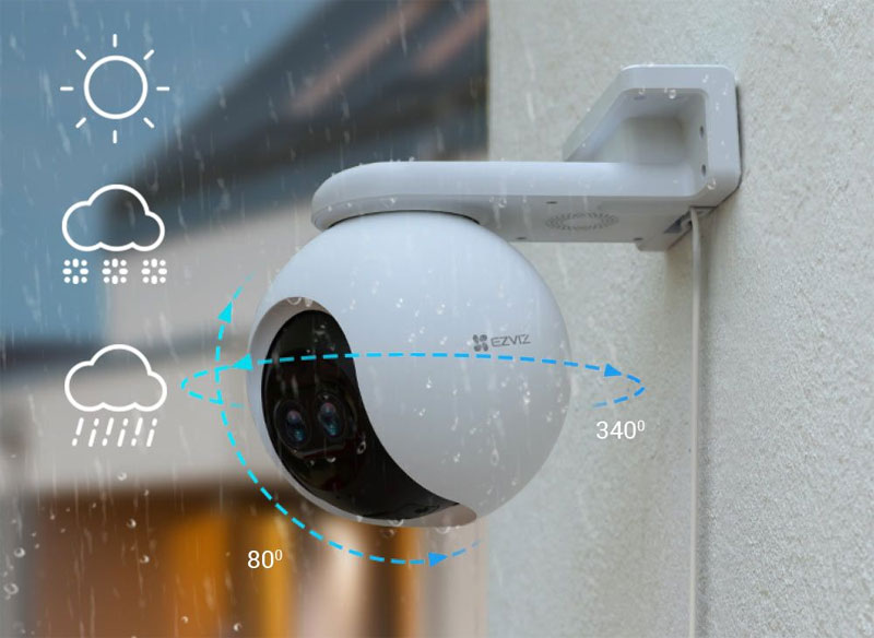 EZVIZ Camera Surveillance Wifi Exterieur 1080P, Camera Exterieur avec  Vision Nocturne Avancée jusqu'à 30 m