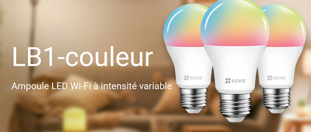 Ampoule connectée à intensité variable EZVIZ LB1 Couleur