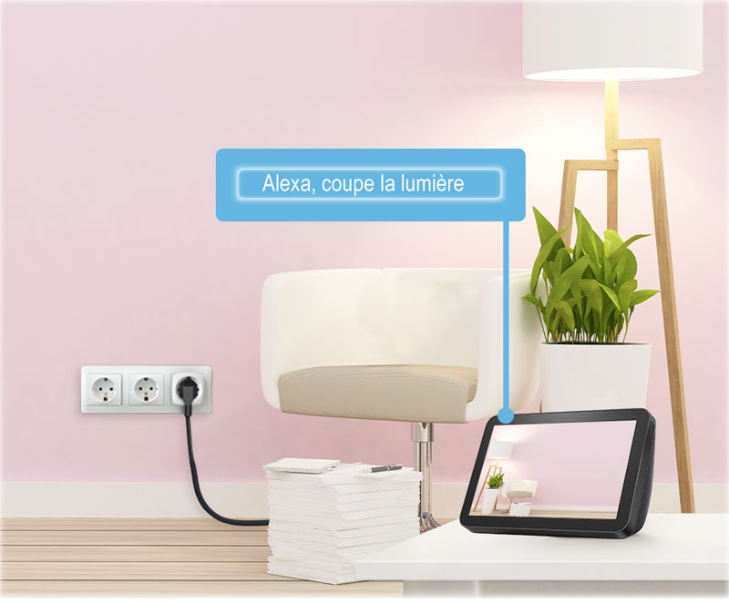 EZVIZ Prise Connectée WiFi, Smart Plug avec Mesure Consommation