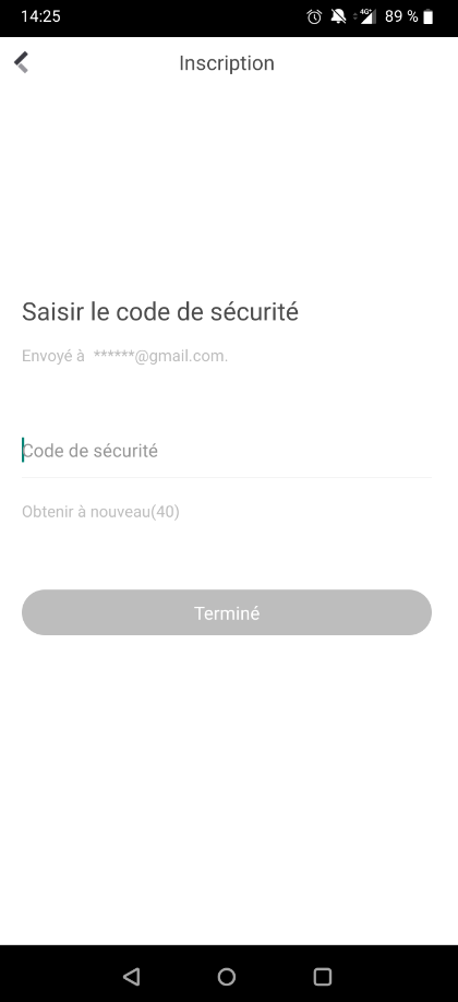 Code de sécurité par email Hik-Connect