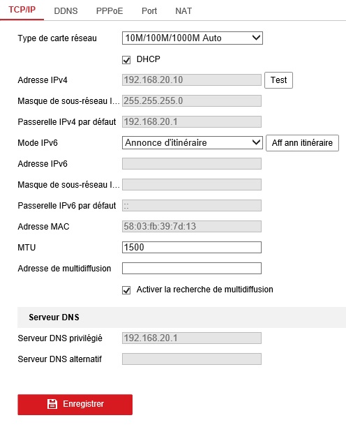 Réseau Hikvision