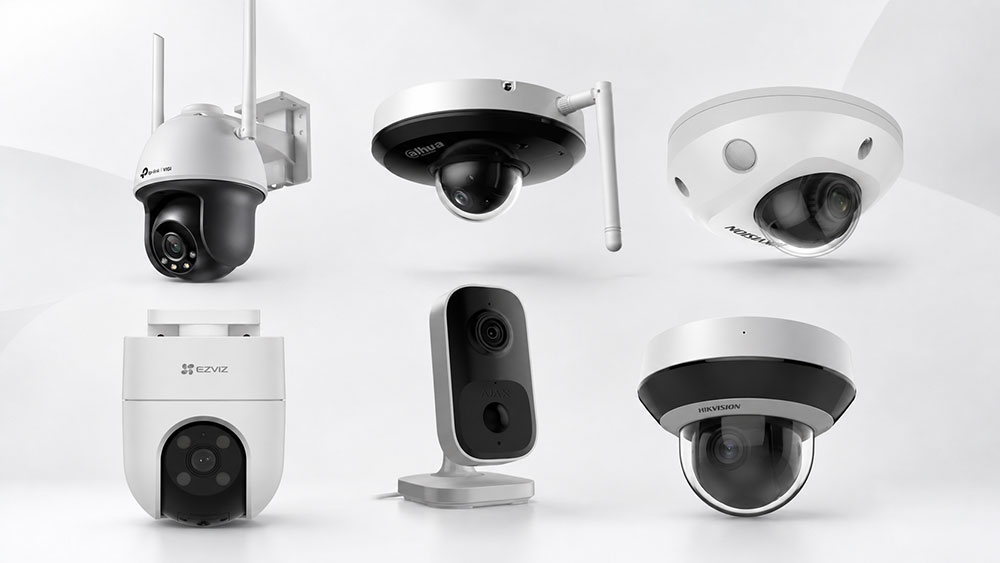 Exemple de caméras de surveillance Wi-Fi