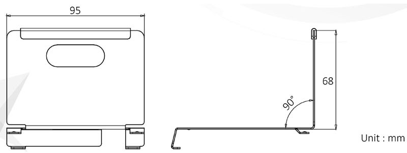 Support bureau DS-KABH6320-T pour écran contrôle d'accès