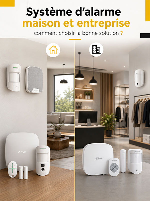 Quel alarme pour commerce ou maison