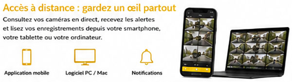 Visualisation vidéosurveillance smartphone