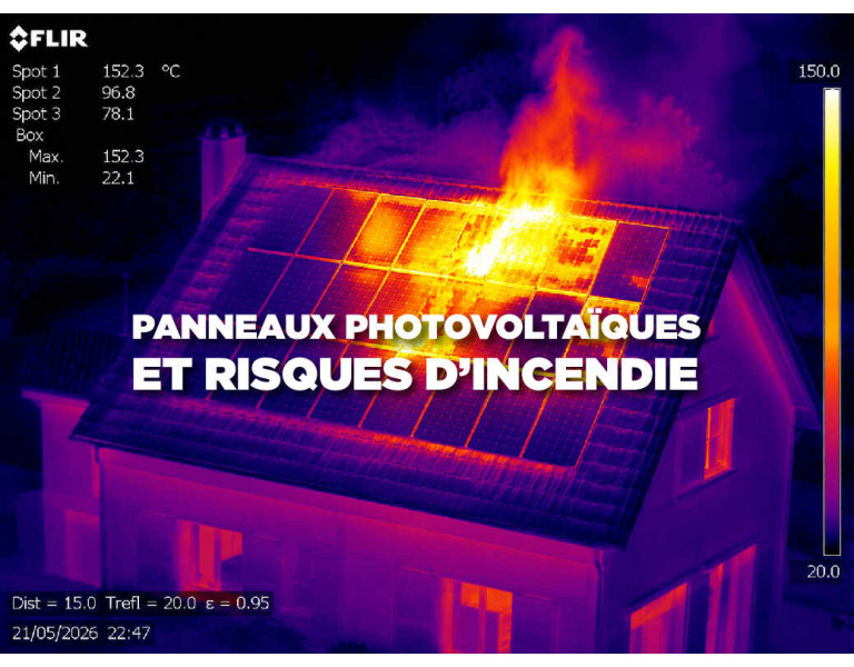 Panneaux solaires et risque incendie : exigences des assureurs et intérêt de la caméra thermique