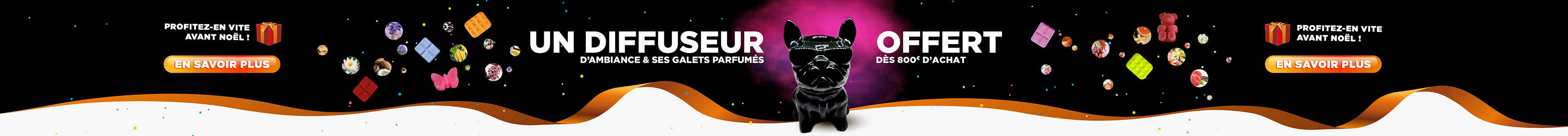 Ubitech vous offre un ensemble diffuseur d'ambiance et ses galets parfumés