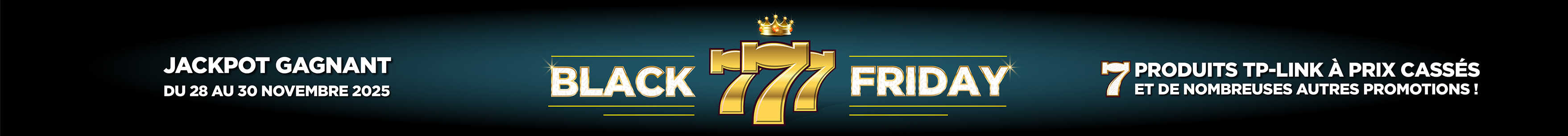 Jackpot gagnant pendant la semaine du Black Friday !